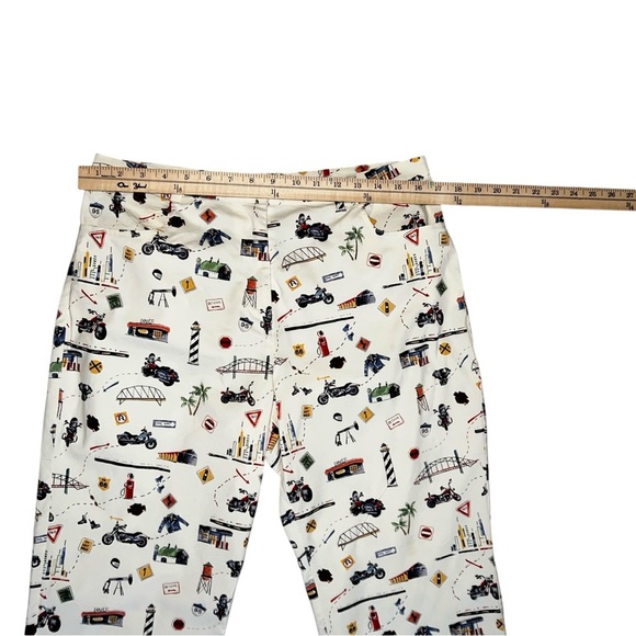 Harley Davidson Printed Pants Size 10 - Picture 4 of 9